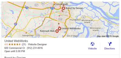 Local SEO United WebWorks Savannah GA
